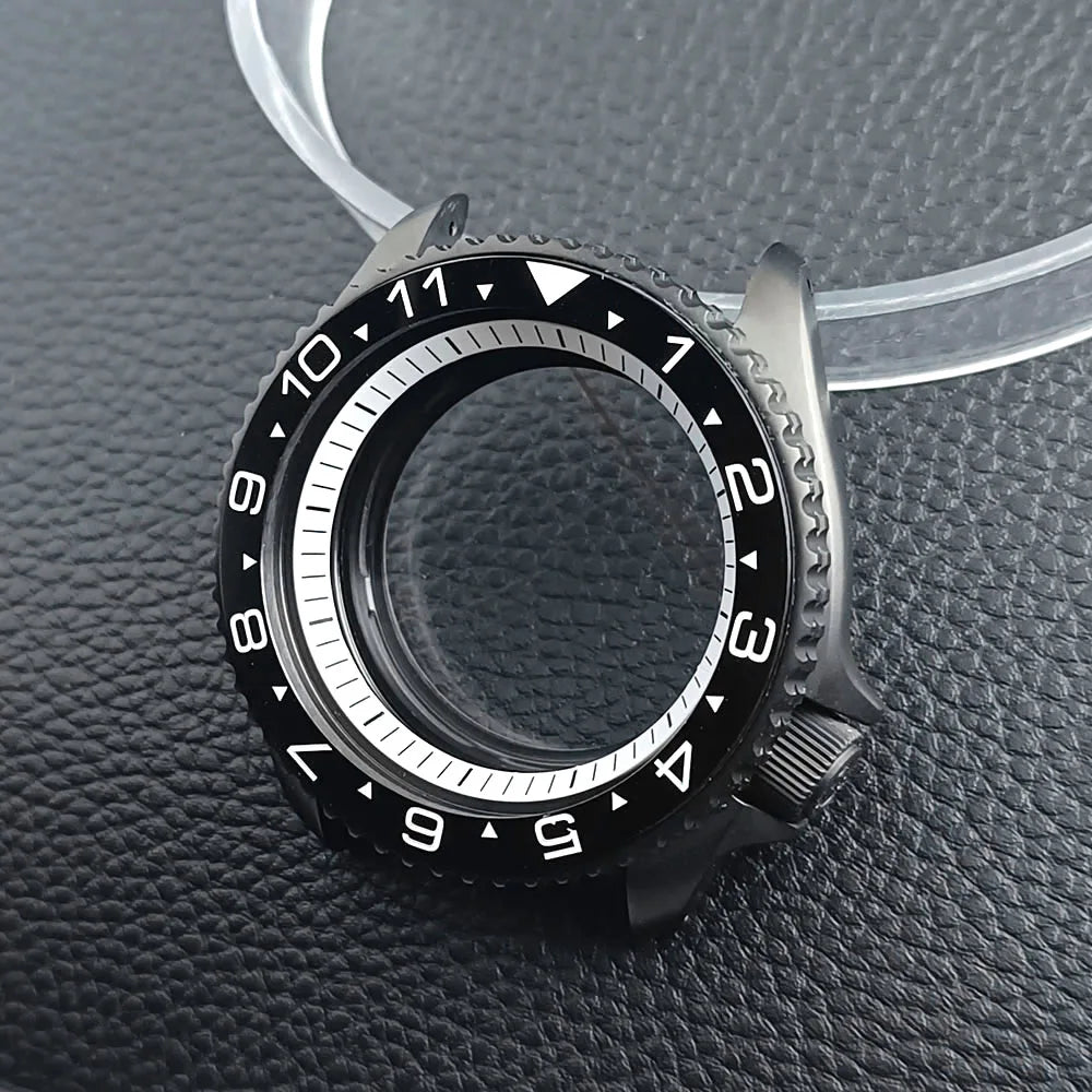 Black SKX007 Case PVD 42mm Sapphire NH35 Mod Case Nh36