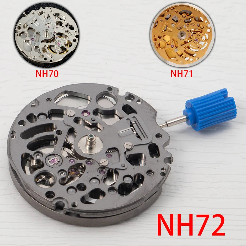 Japan Original TMI NH71 NH72 NH70 Movement High Accuracy Skeletonized Automatic 24 jewels Modification Parts