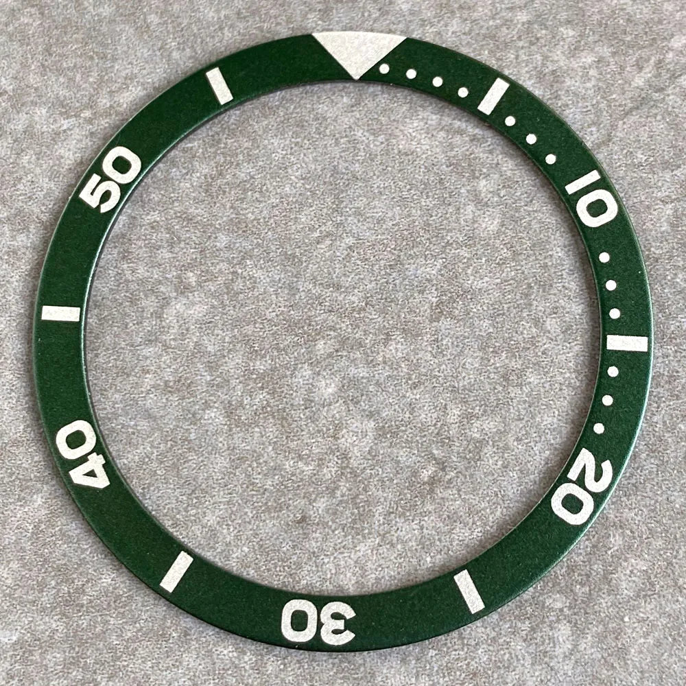 SKX007 bezel 38mm*31.5mm Watch Bezel Black/Blue/Green/Orange Aluminum Alloy Insert