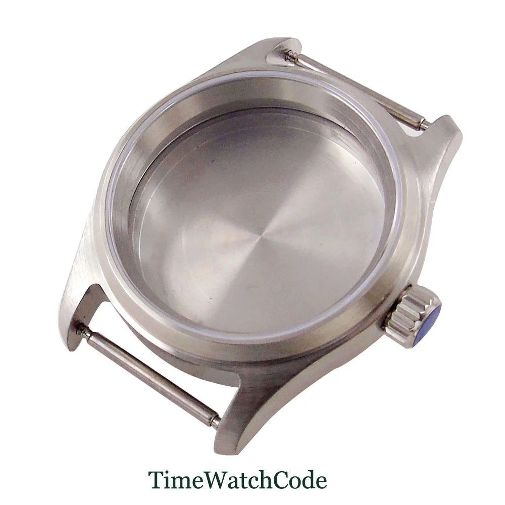 Solid Bronze Pilot Case 36mm 39mm Fit for NH35 NH36 PVD Black Pilot Case PT5000 ETA2824 Sapphire Crystal 200M Waterproof Screw Crown