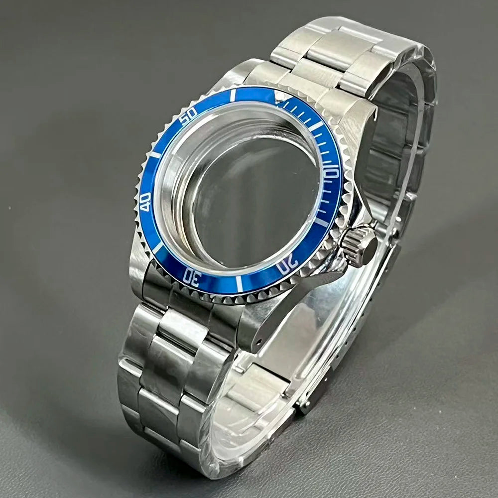 Retro Diver case 39mm,10bar waterproof stainless steel sapphire crystal case, suitable for NH34, NH35, NH36 mechanical movement accessories