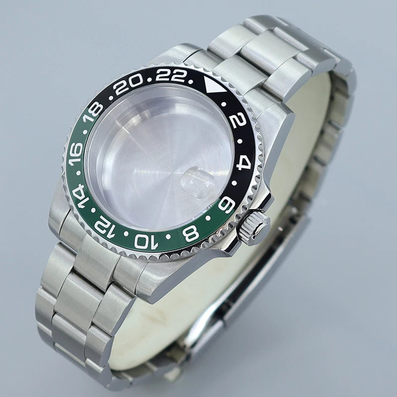 40MM Submariner watch case Eta2824 Sw200 PT5000 Sloping Bezel Sapphire GMT Yacht Master