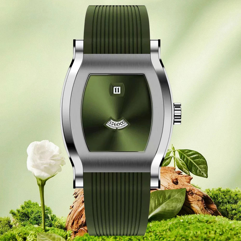 35mm Fashion Square Watch Specht & Söhne Seagull ST1721 Jump Hour Automatic Sapphire Men and WomenStainless Steel Wristwatch Reloj Hombre 