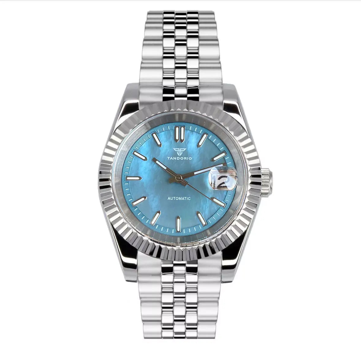 Tandorio DateJust TD136M 39mm NH35A MOP Sapphire dress Watch 20ATM