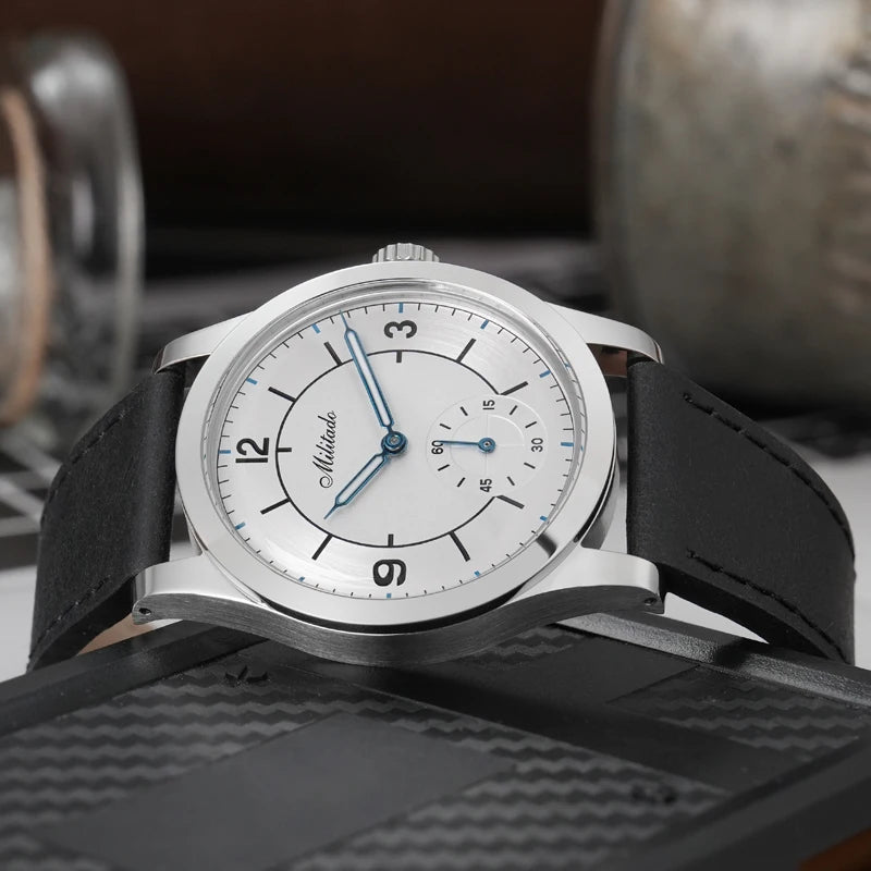 Militado ML09 Vintage Quartz Watch VD78 Movement  Domed Hardlex Crystal BGW9 Luminous 100m Waterproof 36mm Men Watches