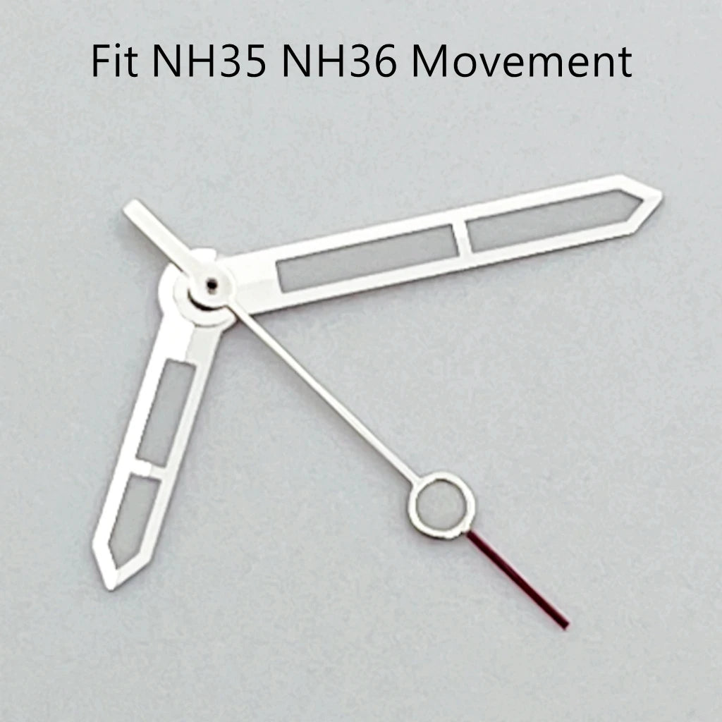 NH35 Hands Silver Watch Hands Fit NH35 NH36 PT5000 ETA2836 2824 DG2813 3804 Miyota8215 8205 821A Movement Watch Accessories