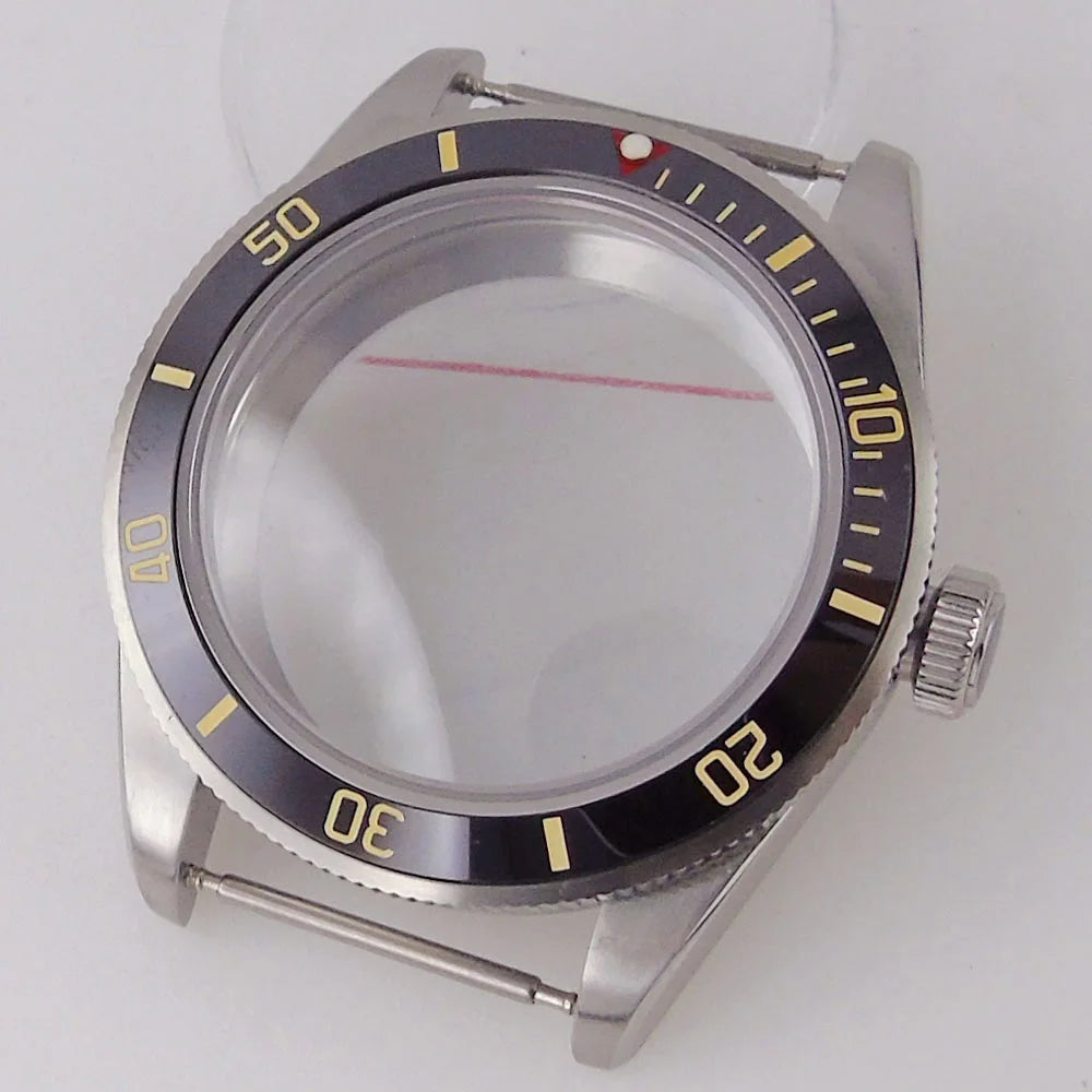 39mm Dive Watch Case BB58 Mod 20BAR Waterproof Dome Sapphire Glass 39mm Black Bay Watch Case for NH34 NH35 NH36 NH70 ETA2824 PT5000 Watch Parts