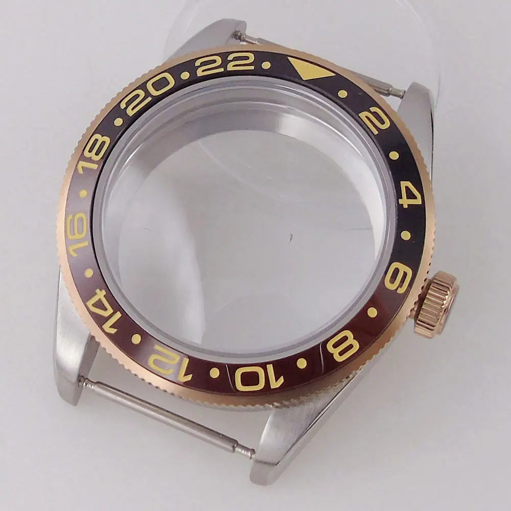 39mm Dive Watch Case BB58 Mod 20BAR Waterproof Dome Sapphire Glass 39mm Black Bay Watch Case for NH34 NH35 NH36 NH70 ETA2824 PT5000 Watch Parts