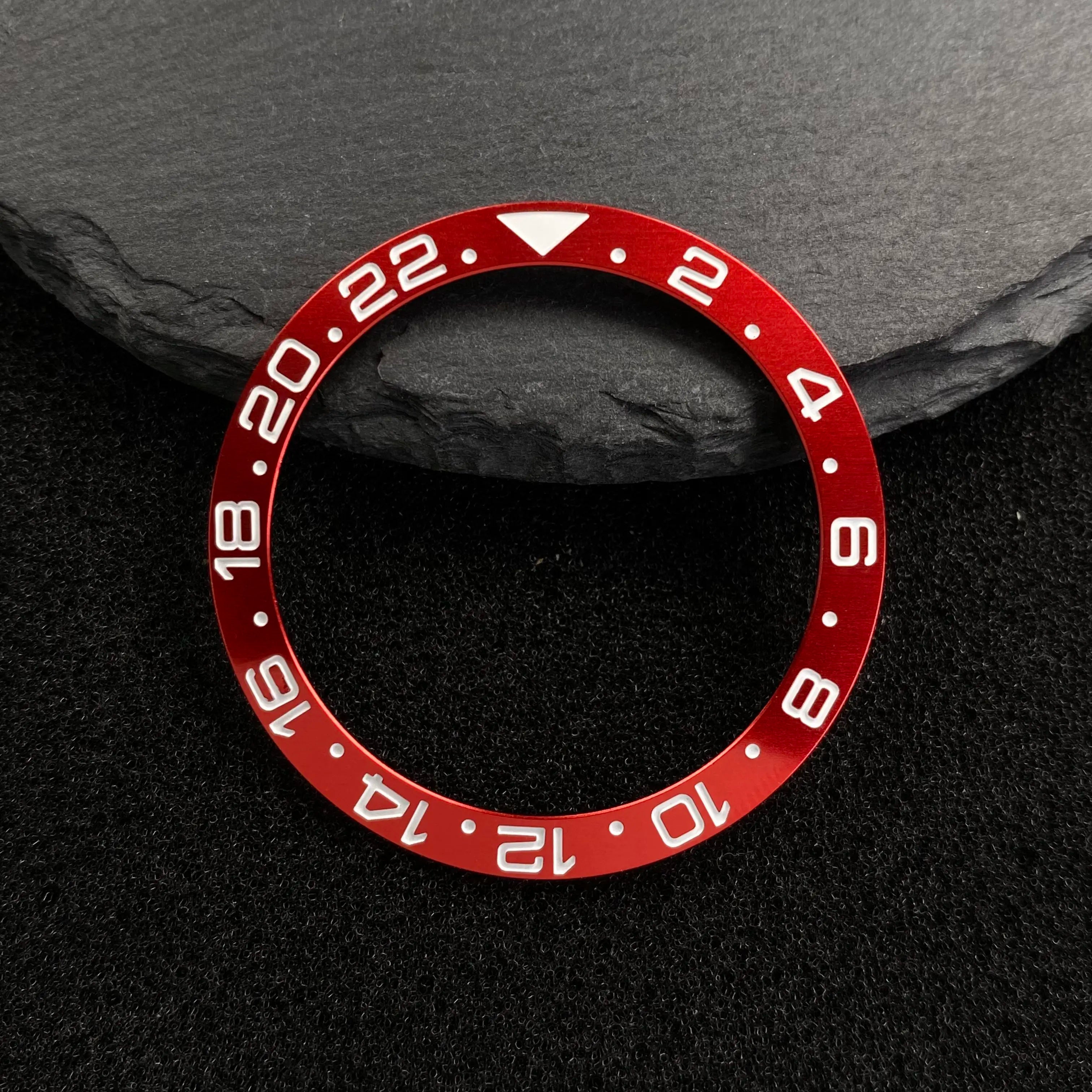 Submariner Bezel NH35 38mm bezel insert red Hands Watch Hands Blue Green Luminous Red Green Blue Hands For NH35/36/4R/7S Movement Watches Parts