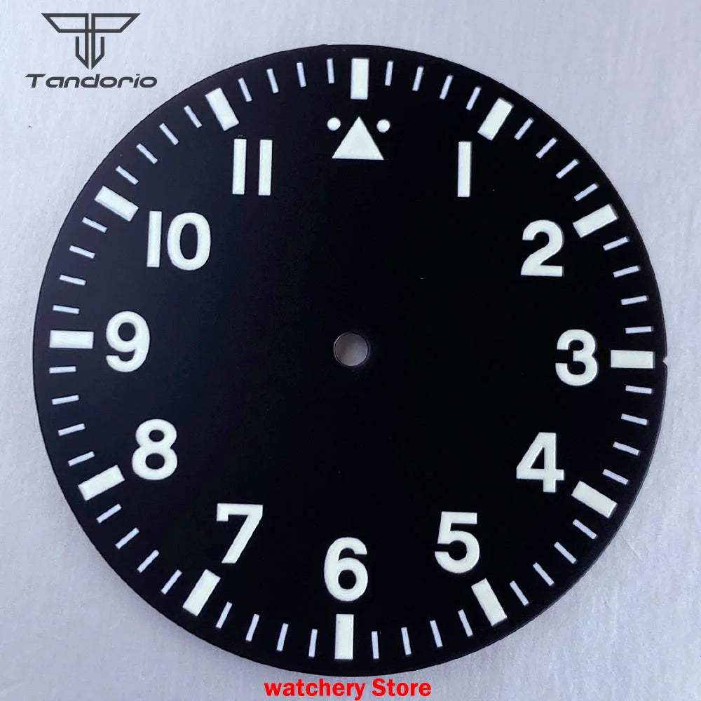 43mm Pilot Watch Case 38mm Dial for NH34 NH35 NH36 NH38 ETA2824 PT5000 ST2130 Movement Sapphire Glass 20ATM Glass Back