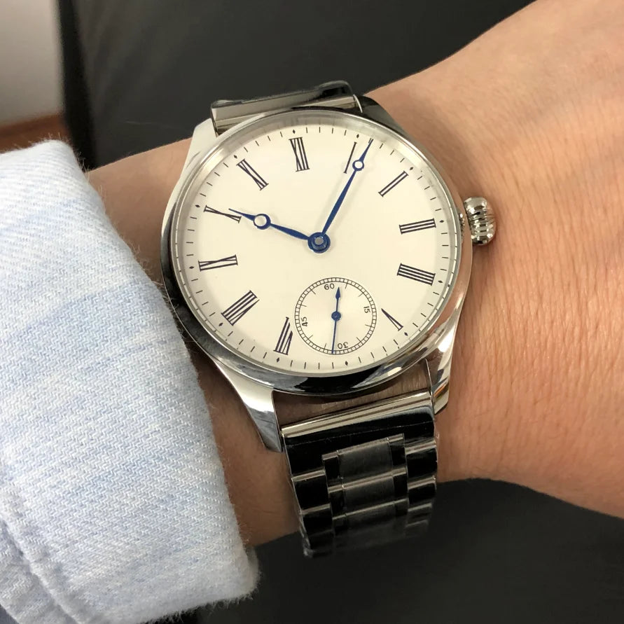41mm VIntage Hand winding Pilot Asia 6498 Seagull ST3621 Sapphire 5ATM SUB Second