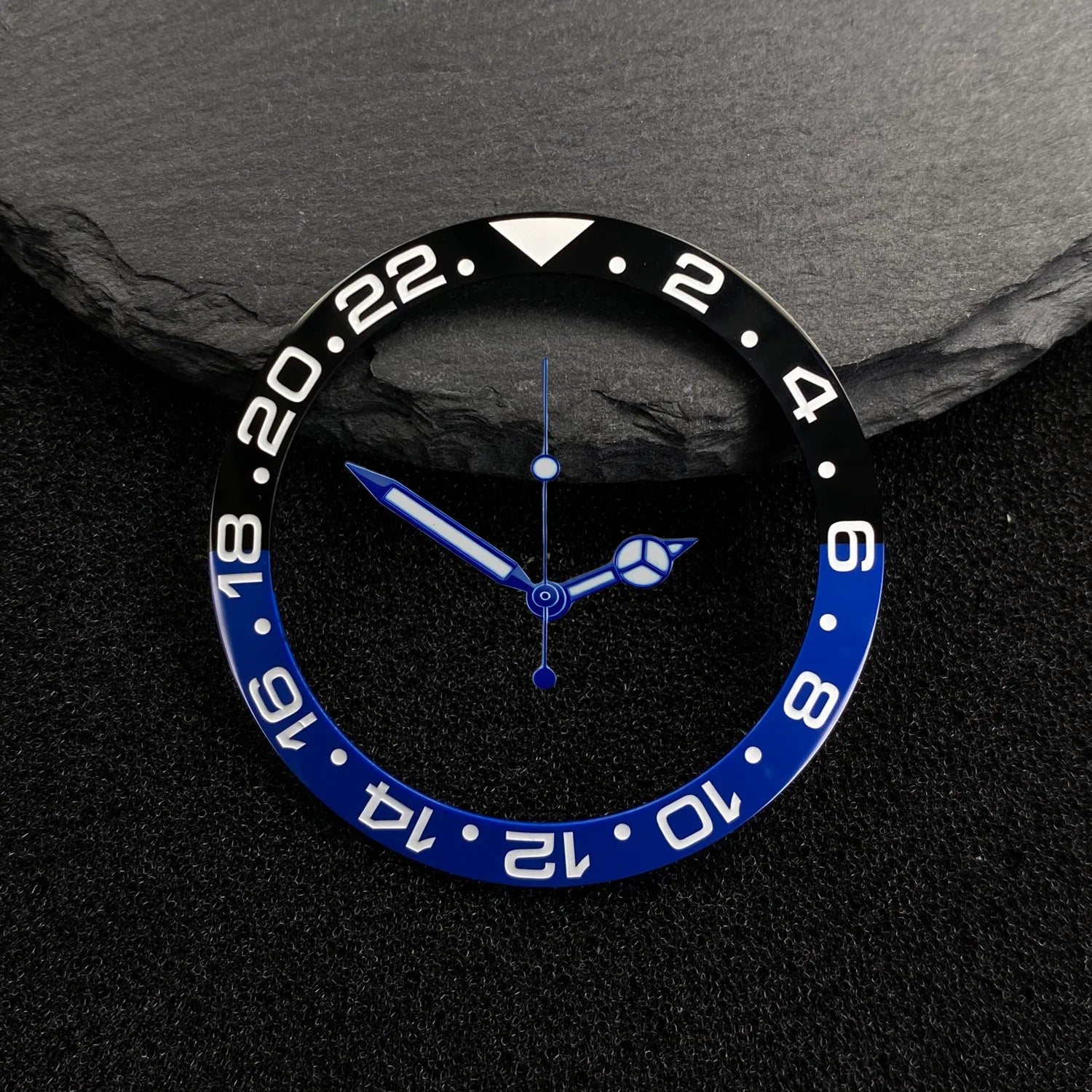 Submariner Bezel NH35 38mm bezel insert red Hands Watch Hands Blue Green Luminous Red Green Blue Hands For NH35/36/4R/7S Movement Watches Parts