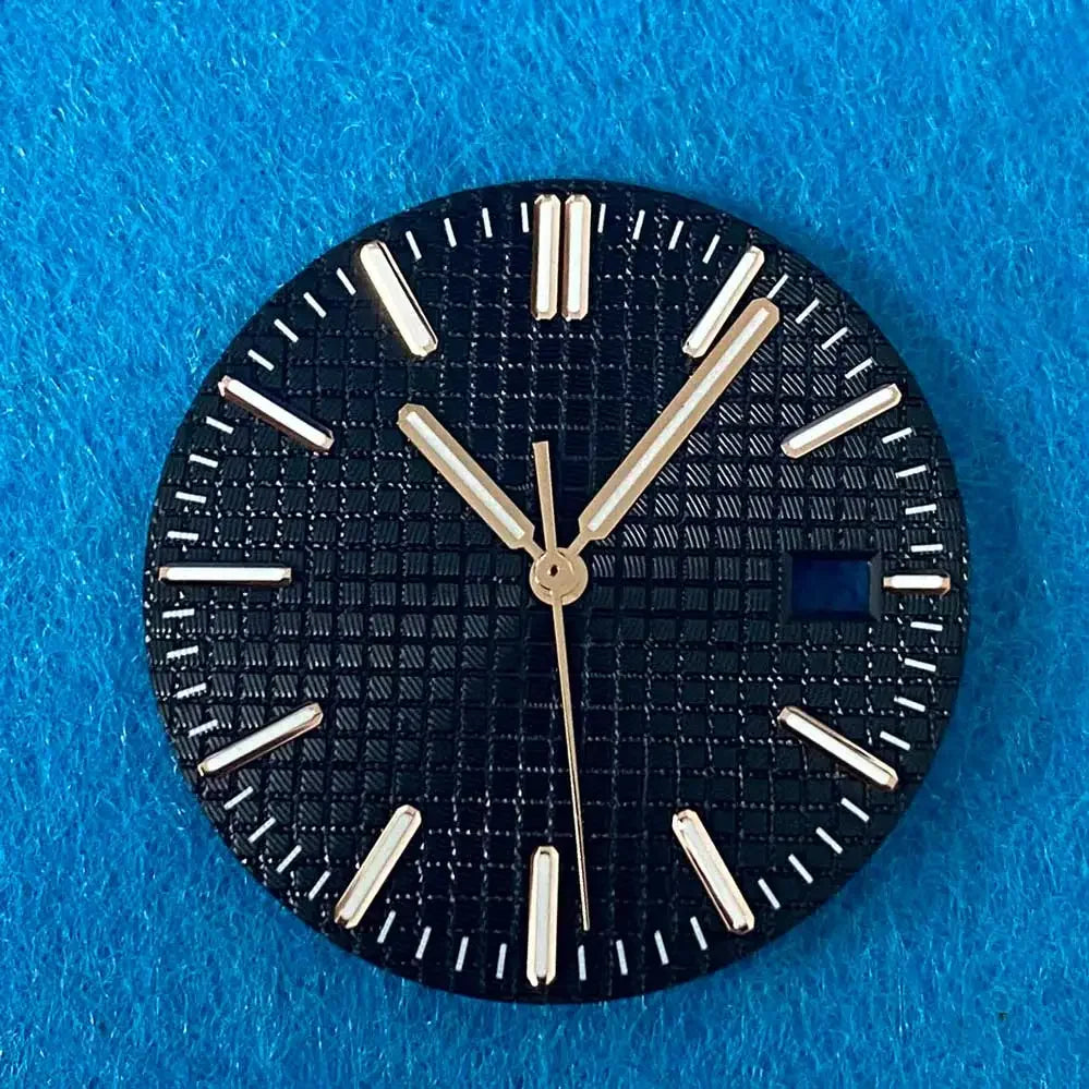 31.8mm Watch Dial + watch Hands complete set Green Luminous Dial Replacement Accessories for NH35 Movement Watch Repair Parts