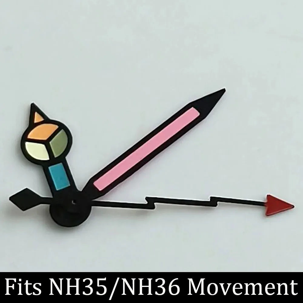 high-quality Watch accessories watch pointer NH series 35 NH36 hands green luminous suitable for N H35/ NH36 movement