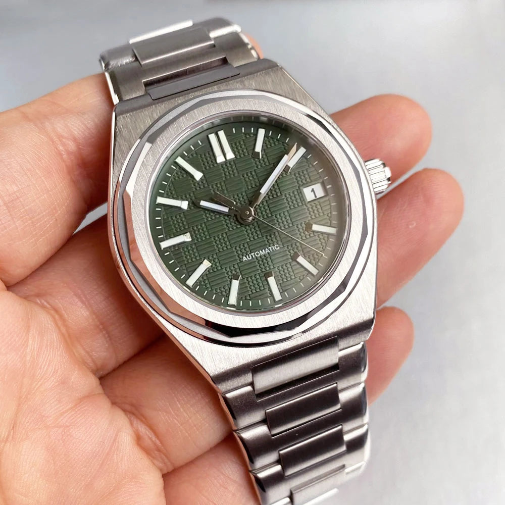 Engineer Mod Watch 40mm Tandorio TD332B Japan NH35A Automatic Grid Dial Sapphire Luxury 20Bar Glass back/ Solic back