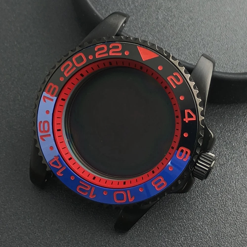 40.5mm Submariner Case GMT with Chapter Ring for NH34 NH35 NH36 Movement Sapphire 10ATM