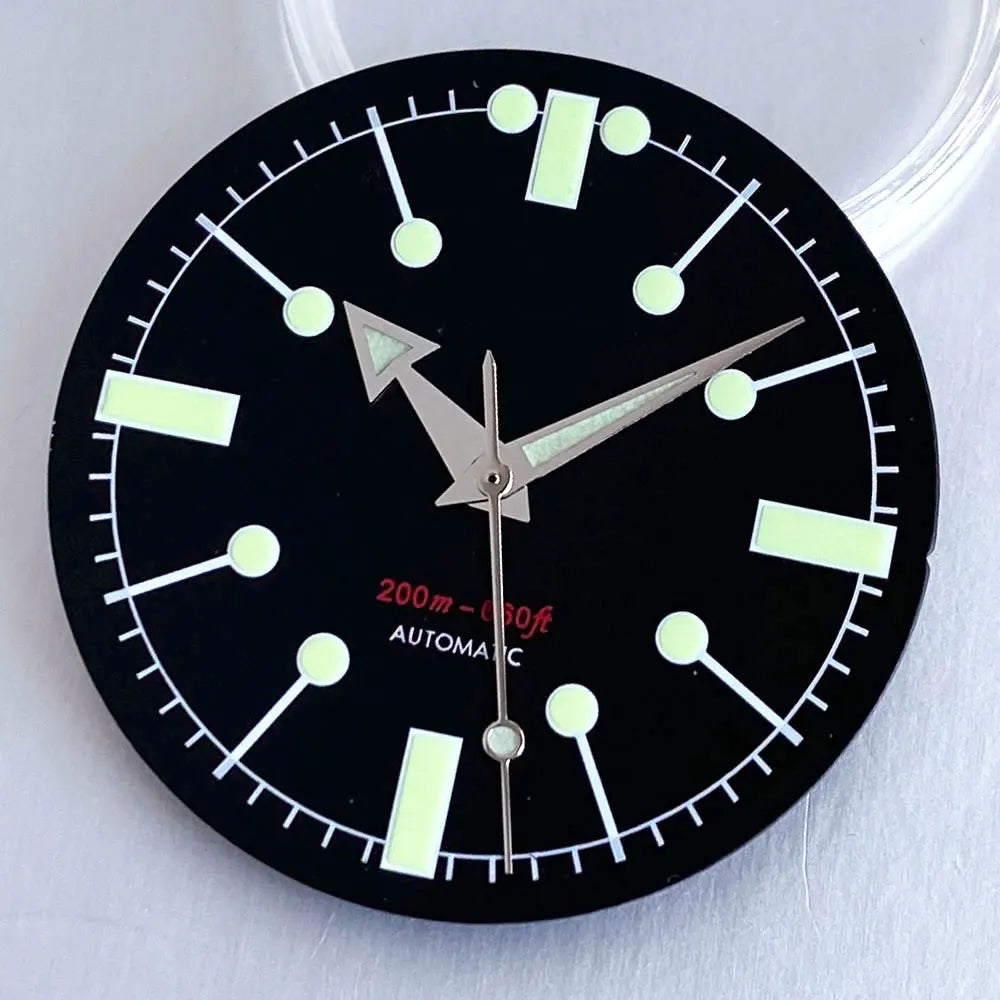 31mm Dial Luminous Hands Fit for NH35 NH36 NH38 ETA2824 PT5000 Miyota8215 Automatic Movement