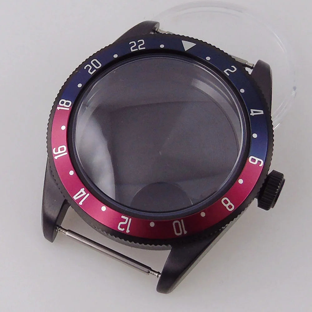 39mm PVd Black Rose Gold Dive Watch Case BB58 Mod 20BAR Waterproof Dome Sapphire Glass 39mm Black Bay Watch Case for NH34 NH35 NH36 NH70 ETA2824 PT5000 Watch Parts (Copy)