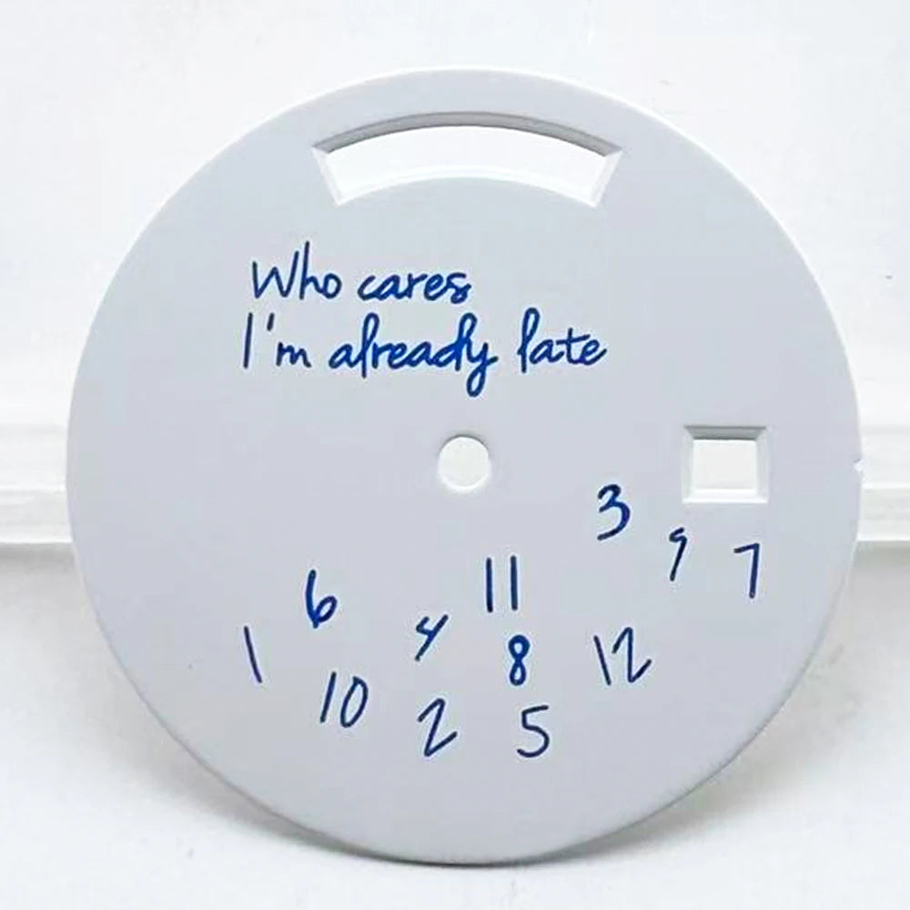 31mm Dial Who Cares I'm Already Late dial Miyota 8285 dial dual calendar for Miyota 8285 movement Watch accessories