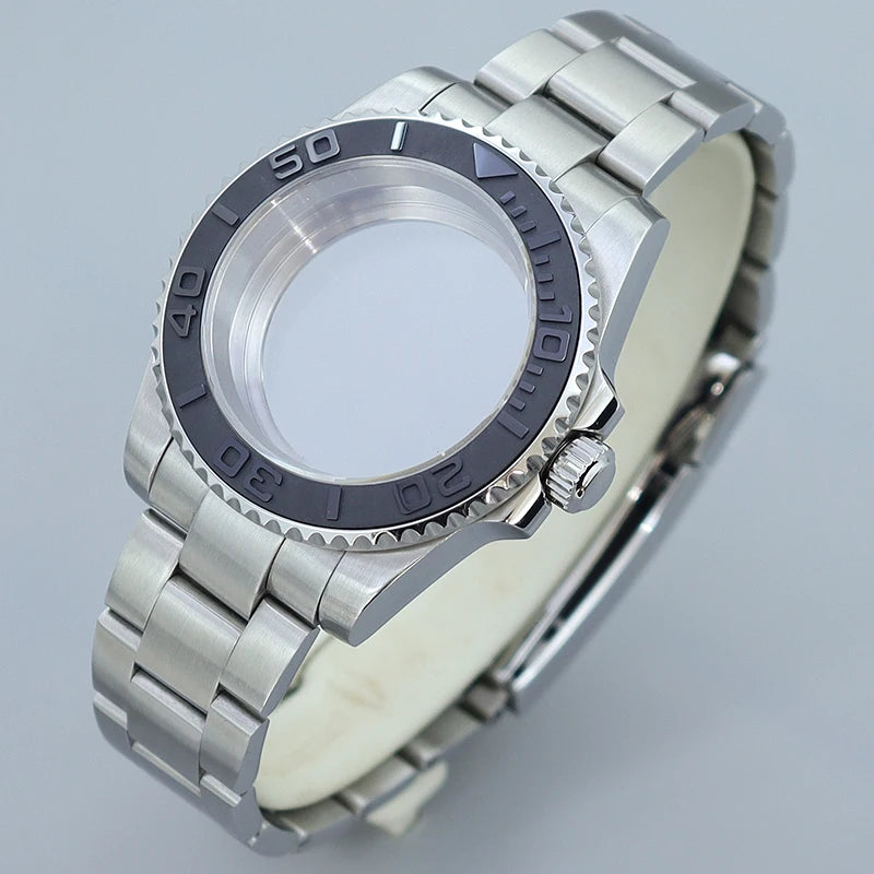 40MM Submariner watch case Eta2824 Sw200 PT5000 Sloping Bezel Sapphire GMT Yacht Master