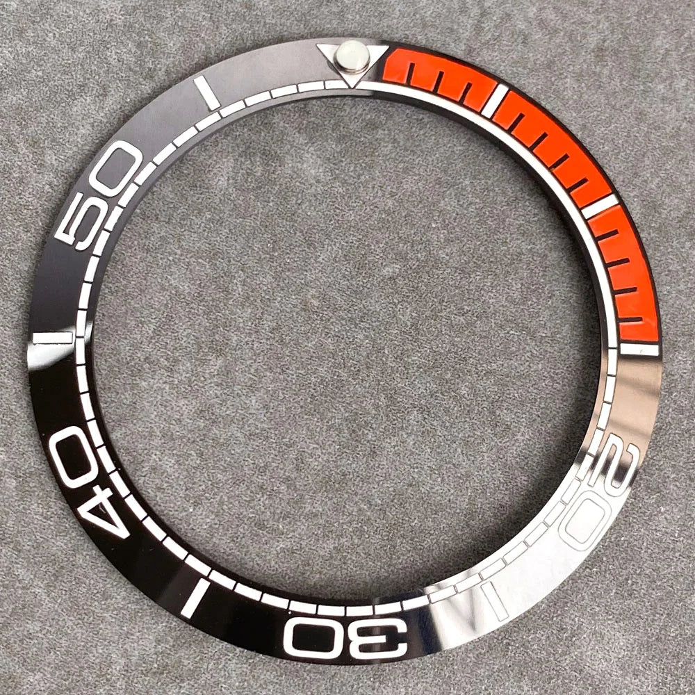 39.8mm*31.6mm Ceramic/Alloy Bezel Insert for GMT SUB SEA Steel Watch Slope Bezel Ring Dive Watch Mod