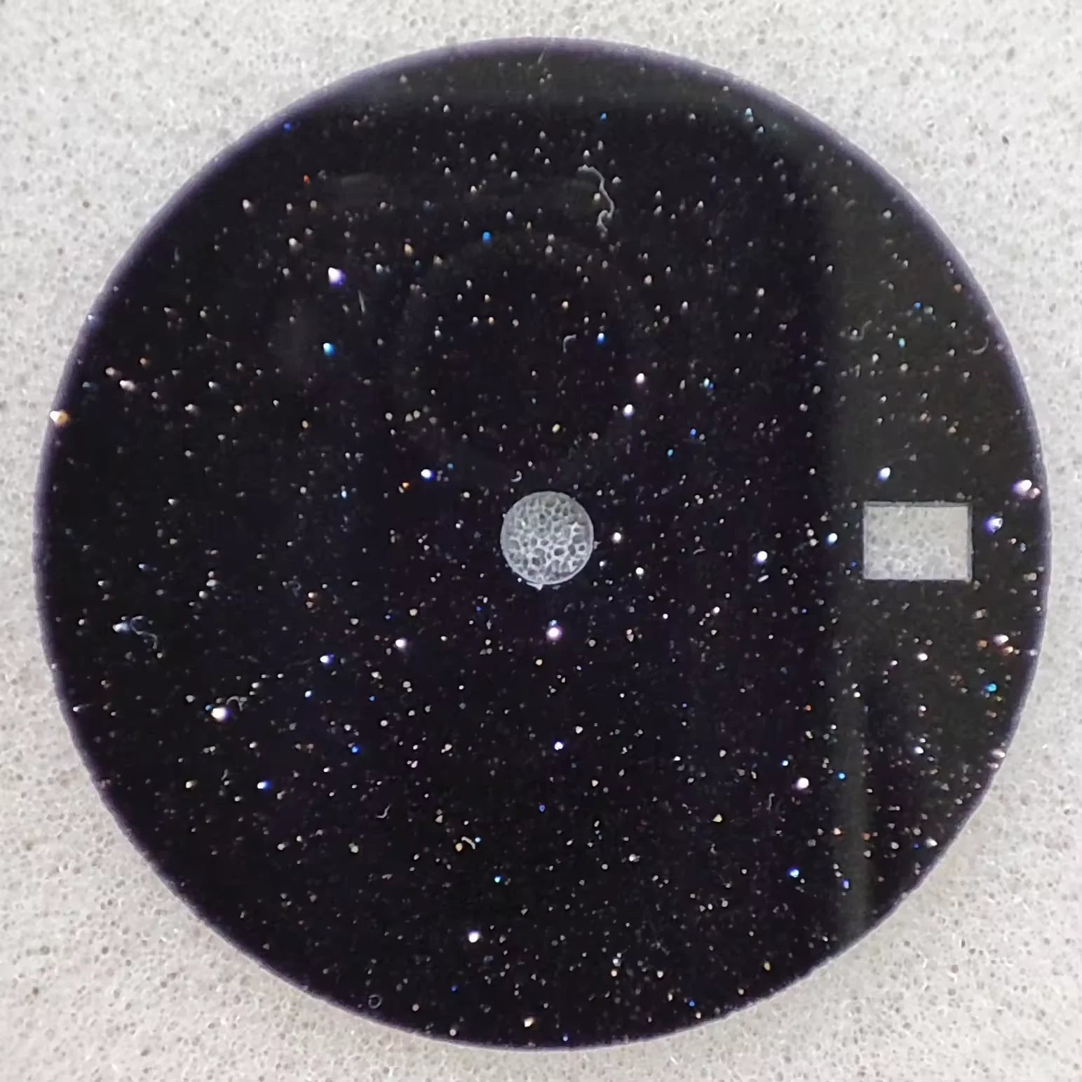 NH35 Starry dial 28.5mm made of sparkling starry blue-green malachite sandstone cut by CNC machine for NH35/36 movement