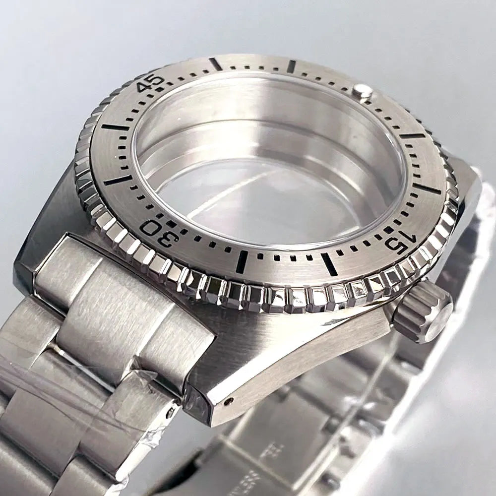 40mm new 62mas Watch Case 62MAS Case Type NH35A NH36 PT5000 ETA2824 Movement 316L Stainless Steel Diving Case 120 Click Circle 20ATM Parts