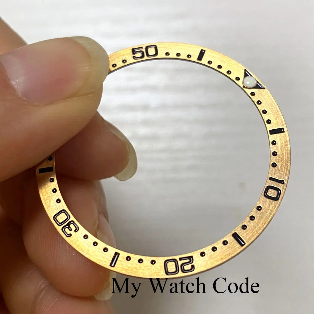 Bronze Bezel 38mmx 32.15mm Cusn8 Flat Watch Bezel Insert for Turtle Watch SKX Watch Parts Watch Mod Repair Tool Kit