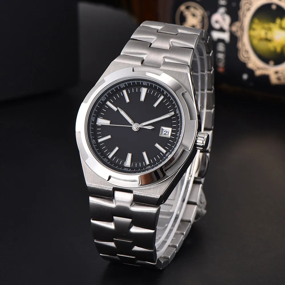 Overseas Mod Tandorio TD124 41mm NH35 automatic sapphire 10Bar Luminous Glass back Dress