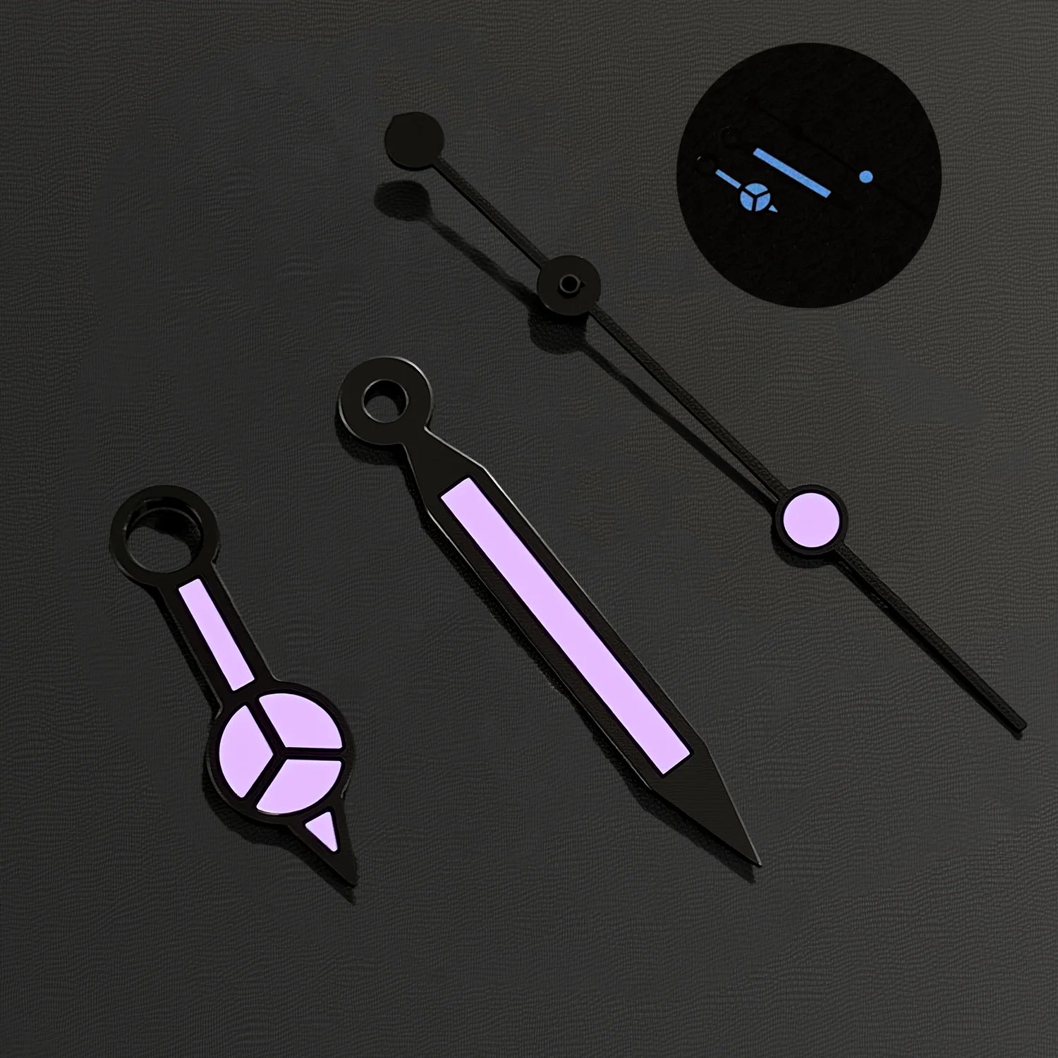 Benze NH35 Hands Silver Rose Gold Watch Hands Blue Green Luminous Red Green Blue Hands For NH35/36/4R/7S Movement Watches Pointers