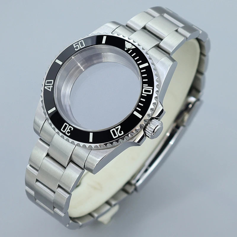 40MM Submariner watch case Eta2824 Sw200 PT5000 Sloping Bezel Sapphire GMT Yacht Master