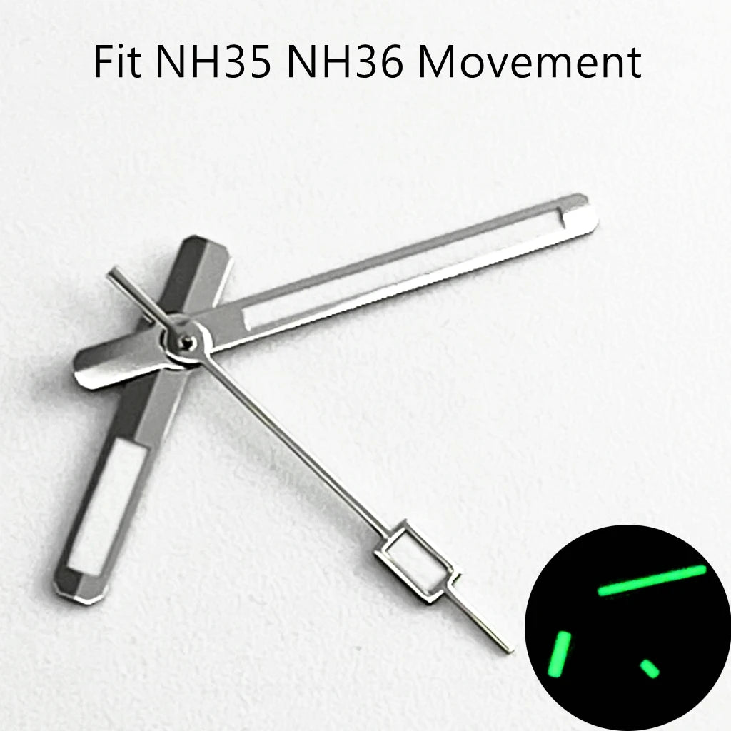 NH35 Luminous Watch Hands Fit NH35 NH36 PT5000 ETA2836 2824 DG2813 3804 Miyota8215 8205 821A Movement Watch Accessories
