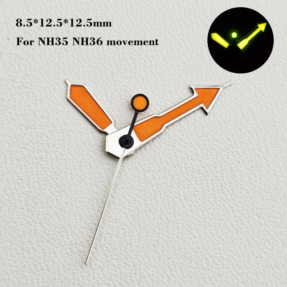 28.5mm SKX007 watch dial NH34 NH35 NH36 automatic SRP Green Luminous Custom logo