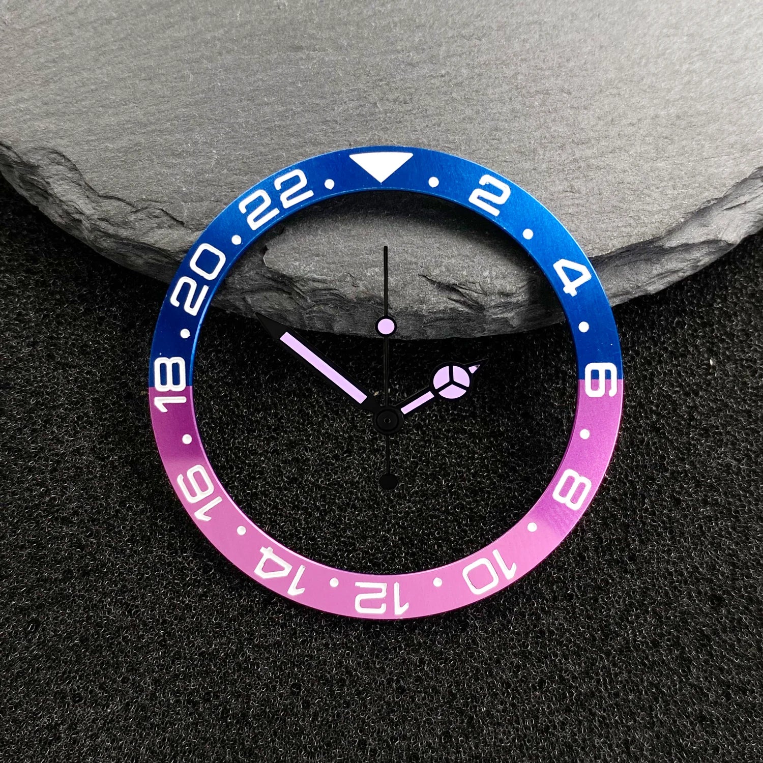 NH35 38-30.5mm bezel insert red Hands Watch Hands Blue Green Luminous Red Green Blue Hands For NH35/36/4R/7S Movement Watches Parts