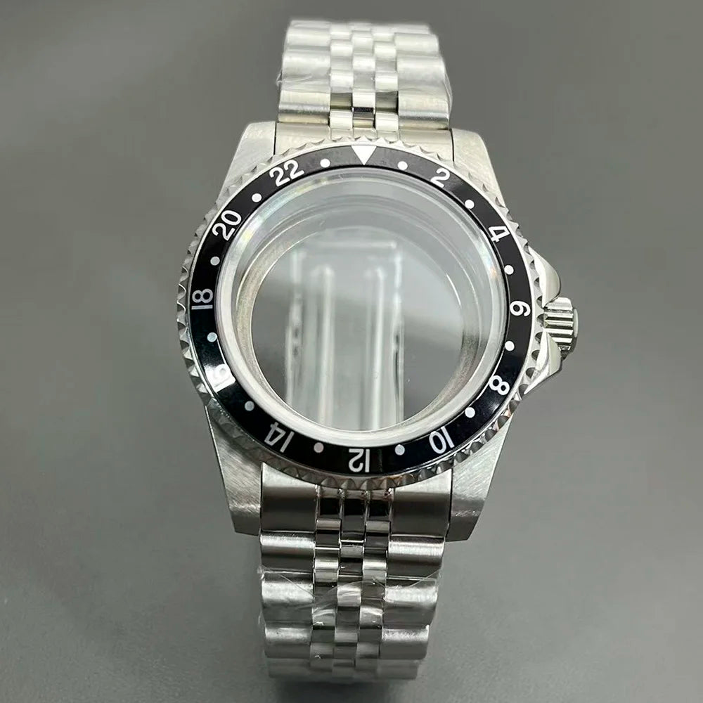 Retro Diver case 39mm,10bar waterproof stainless steel sapphire crystal case, suitable for NH34, NH35, NH36 mechanical movement accessories