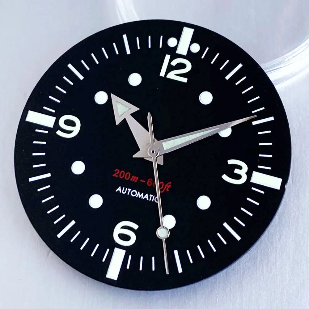 31mm Dial Luminous Hands Fit for NH35 NH36 NH38 ETA2824 PT5000 Miyota8215 Automatic Movement