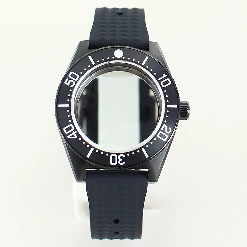 40mm Diver Case Stainless Steel Sapphire For Mod SPB149J1 NH34 NH35 NH36 NH70 4R36 Movement RubberStrap
