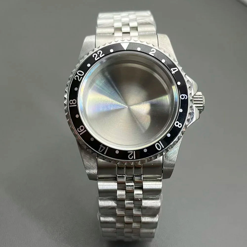 Retro Diver case 39mm,10bar waterproof stainless steel sapphire crystal case, suitable for NH34, NH35, NH36 mechanical movement accessories