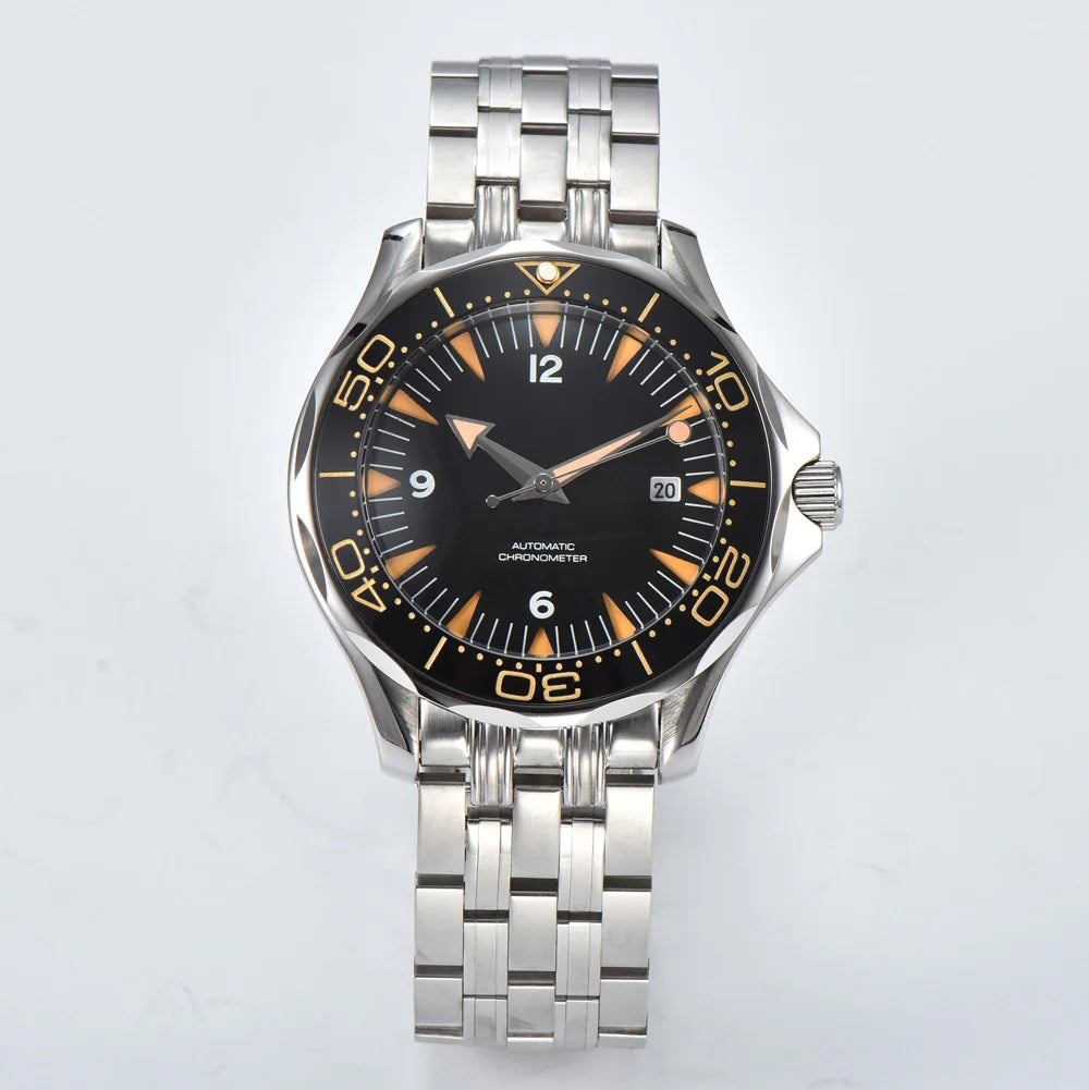 Customizable Seamaster Watch Miyota 8215 Automatic Dive Coated Hardlex Date 20ATM