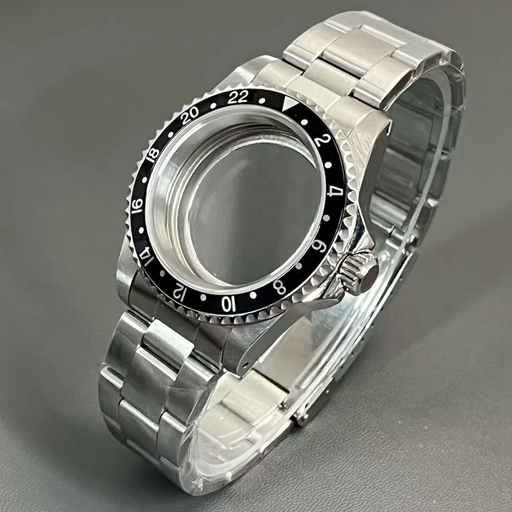 Retro Diver case 39mm,10bar waterproof stainless steel sapphire crystal case, suitable for NH34, NH35, NH36 mechanical movement accessories