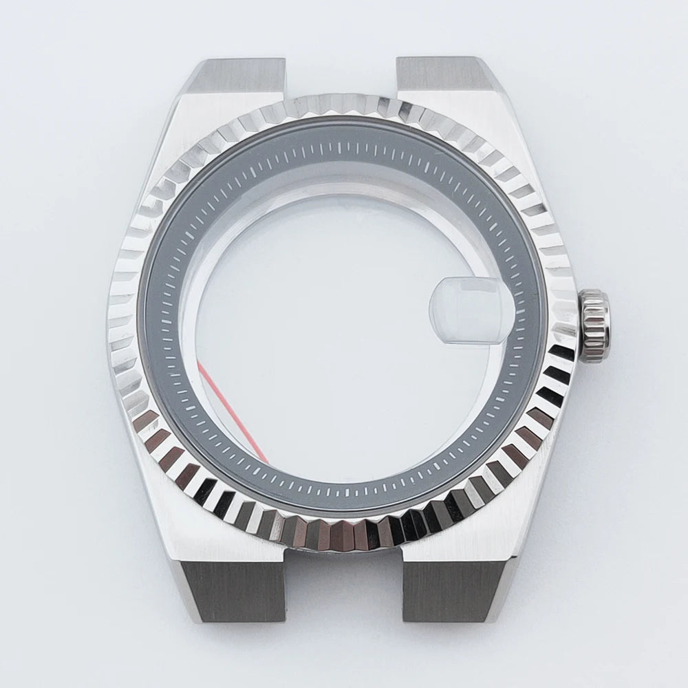 40mm Land-Dweller Watch Case silver sapphire NH34 NH35 NH36 NH38 NH72 ETA 2836 Miyota8215 10Bar