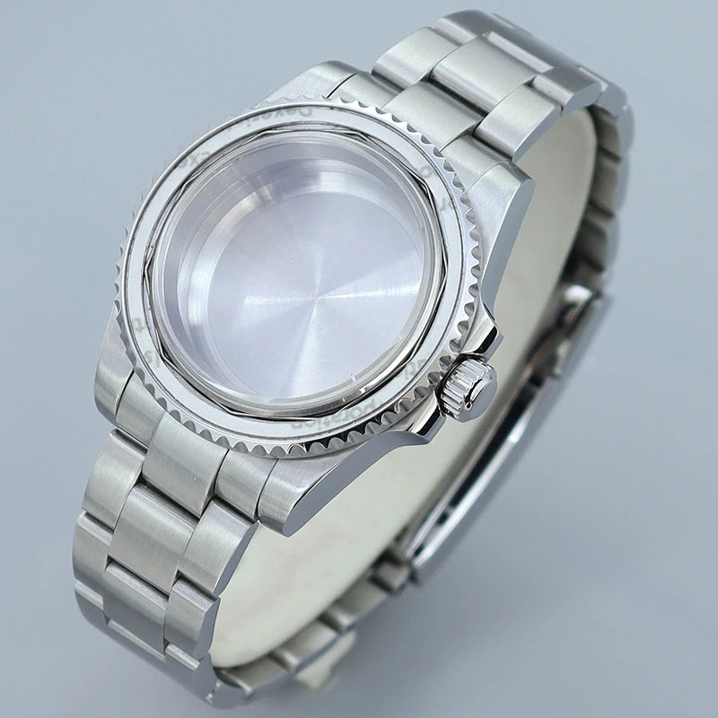 40MM Submariner watch case Eta2824 Sw200 PT5000 Sloping Bezel Sapphire GMT Yacht Master