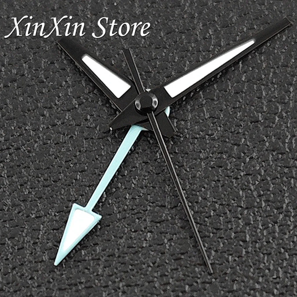 GS 4 Pointers NH34A GMT Watch Hands C3 Green Luminous Watch Needles for NH34 NH35 NH36 NH38 Movement