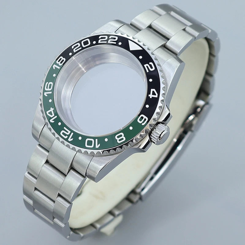 40MM Submariner watch case Eta2824 Sw200 PT5000 Sloping Bezel Sapphire GMT Yacht Master