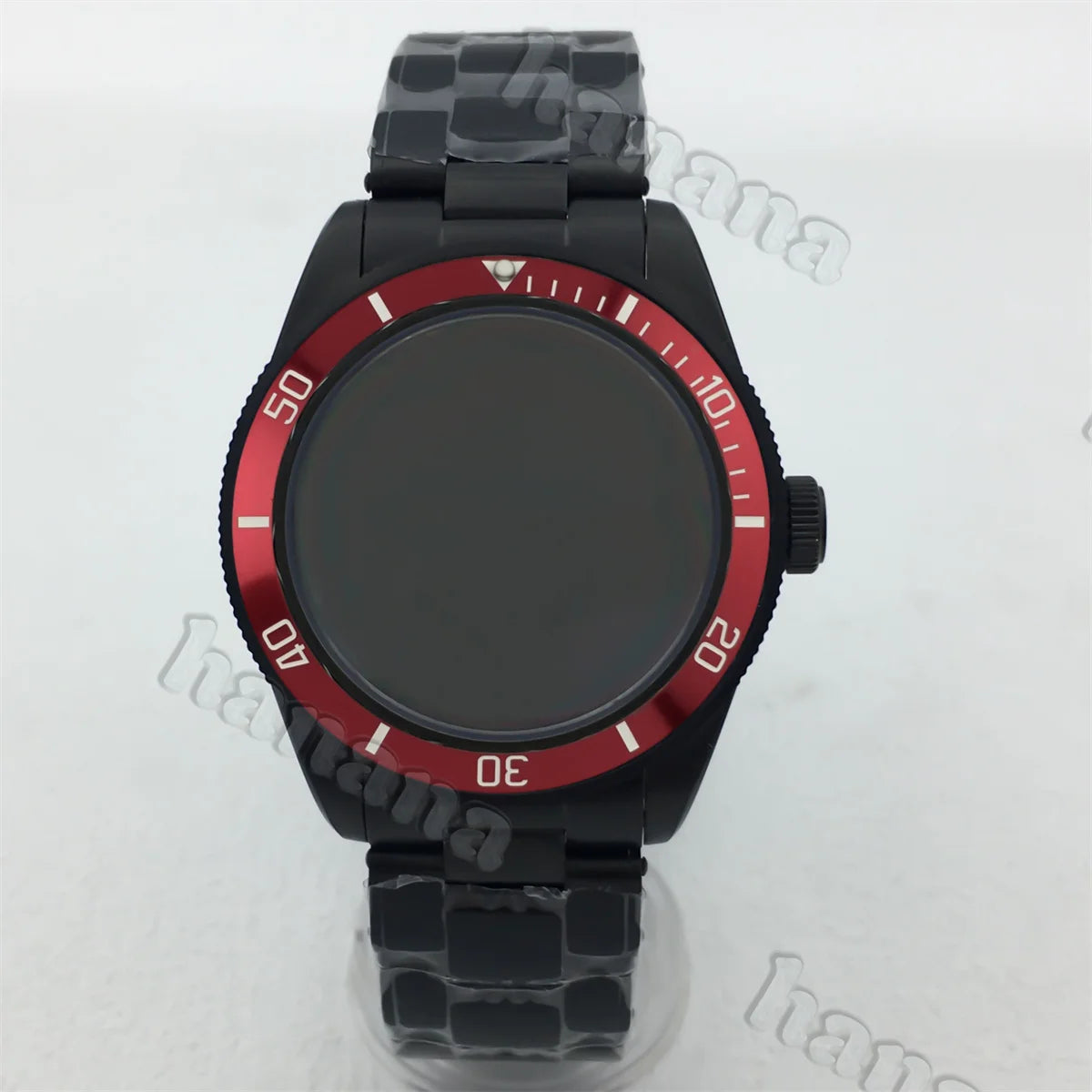 PVD Black Watch Case BB58 39MM domed sapphire stainless steel case for NH34 NH35 NH36 ETA2824 PT5000movement 20ATM