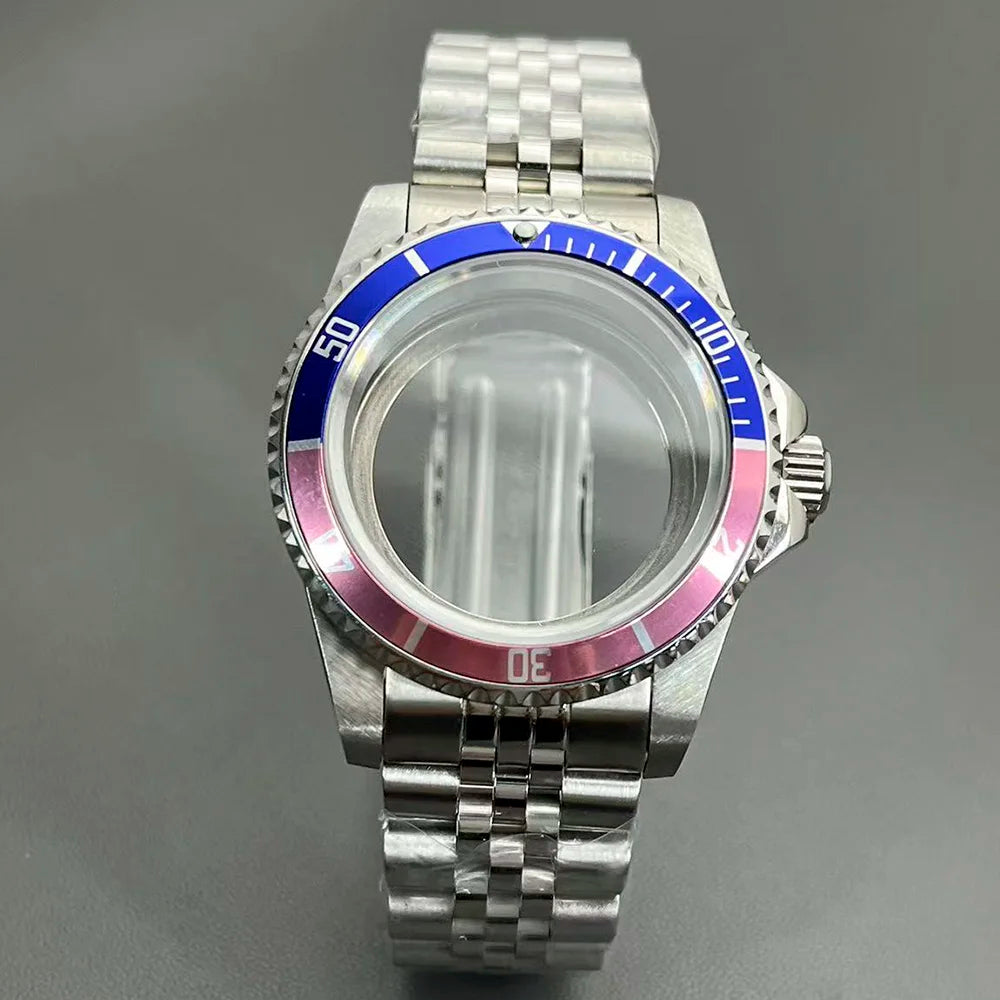 Retro Diver case 39mm,10bar waterproof stainless steel sapphire crystal case, suitable for NH34, NH35, NH36 mechanical movement accessories