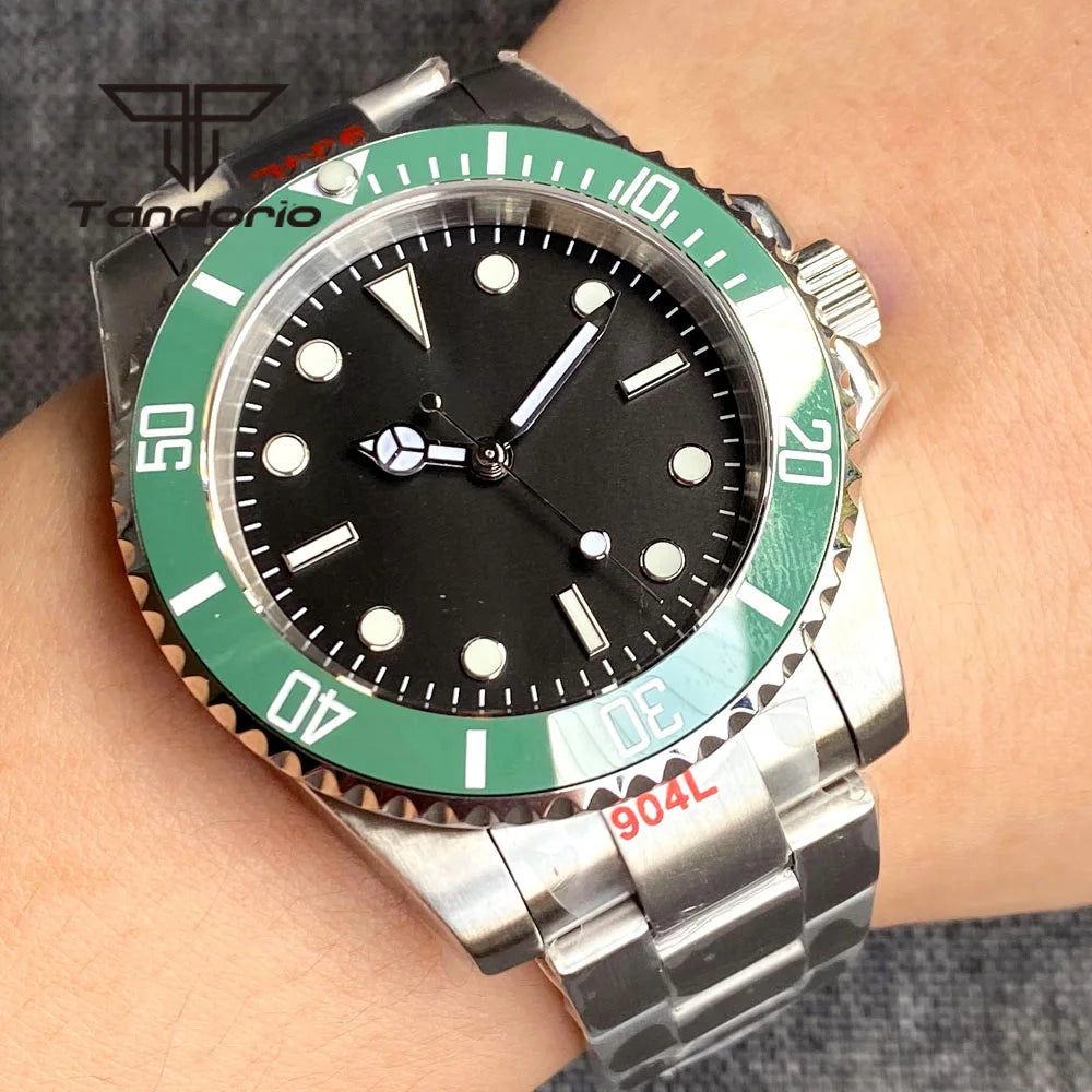 Tandorio TD266 PT5000 NH35A Miyota 40mm SUBMARINER dive Watch Sapphire