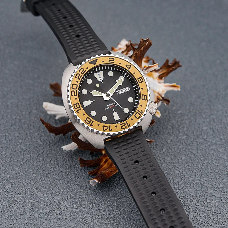 Sterile Turtle Diver SKX 6105 6309 Abalone 20Bar 44MM NH36A Automatic Sapphire