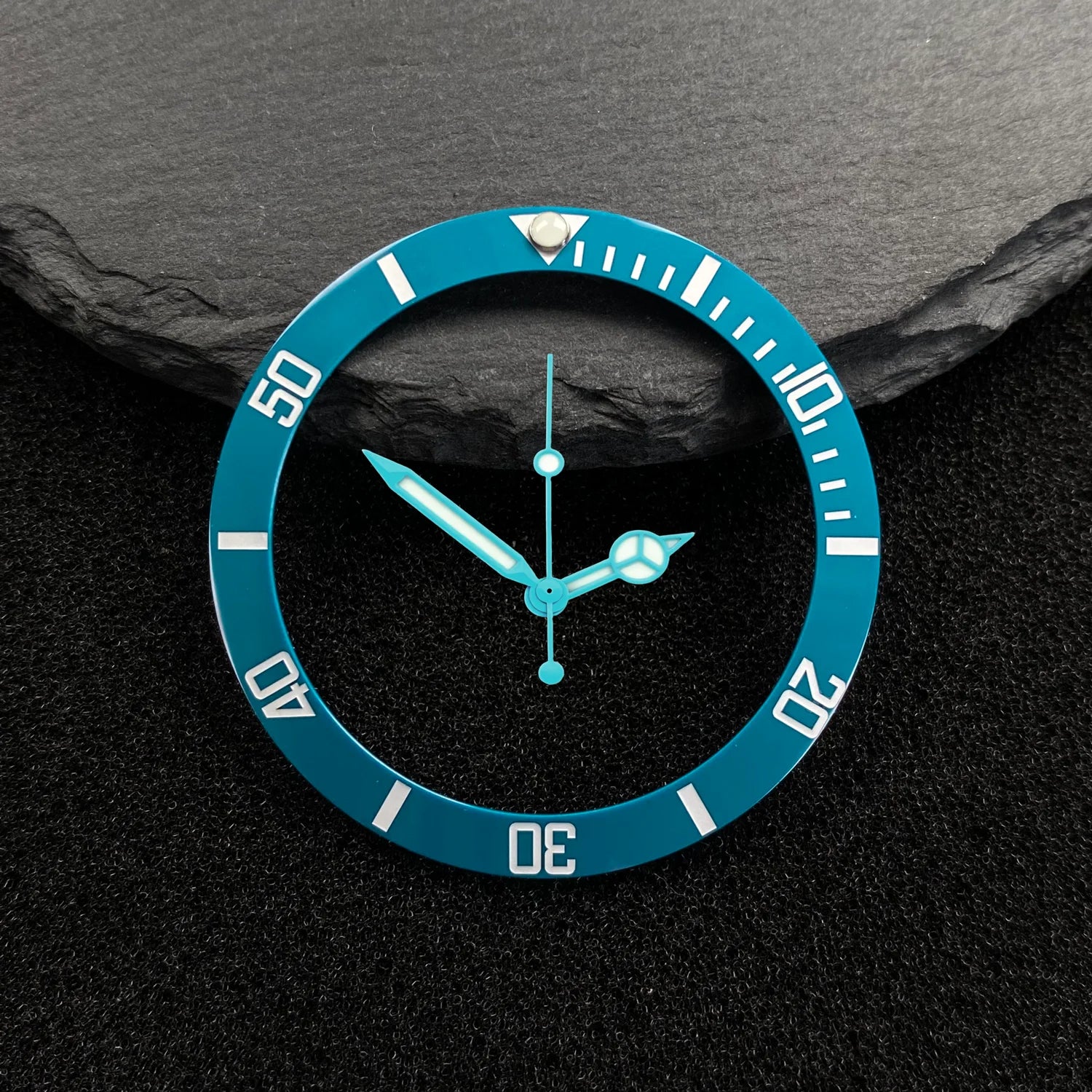Submariner Bezel NH35 38mm bezel insert red Hands Watch Hands Blue Green Luminous Red Green Blue Hands For NH35/36/4R/7S Movement Watches Parts
