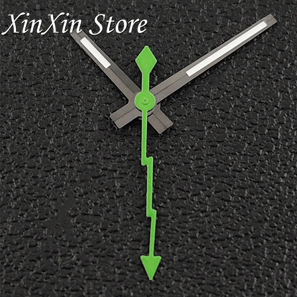 Black NH35 28.5mm Watch Dial Who Cares With Lightning Second Hands For NH35 4R35 Movement Who Cares Lt's Already Late Replace Watch Dial